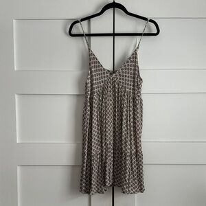 Bohme Black and White Patterned Mini Dress